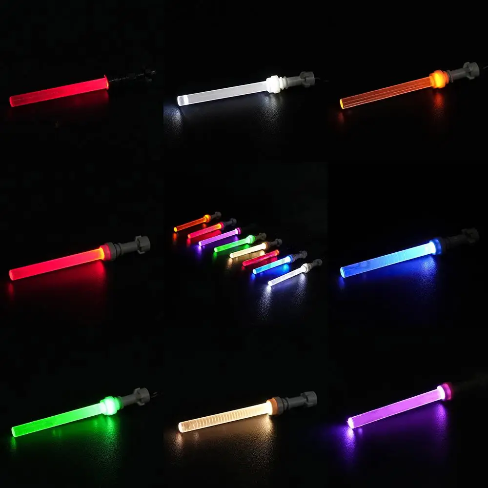 LED Action Figures Lightsaber Accessories - DIY Warrior Sword Blocks