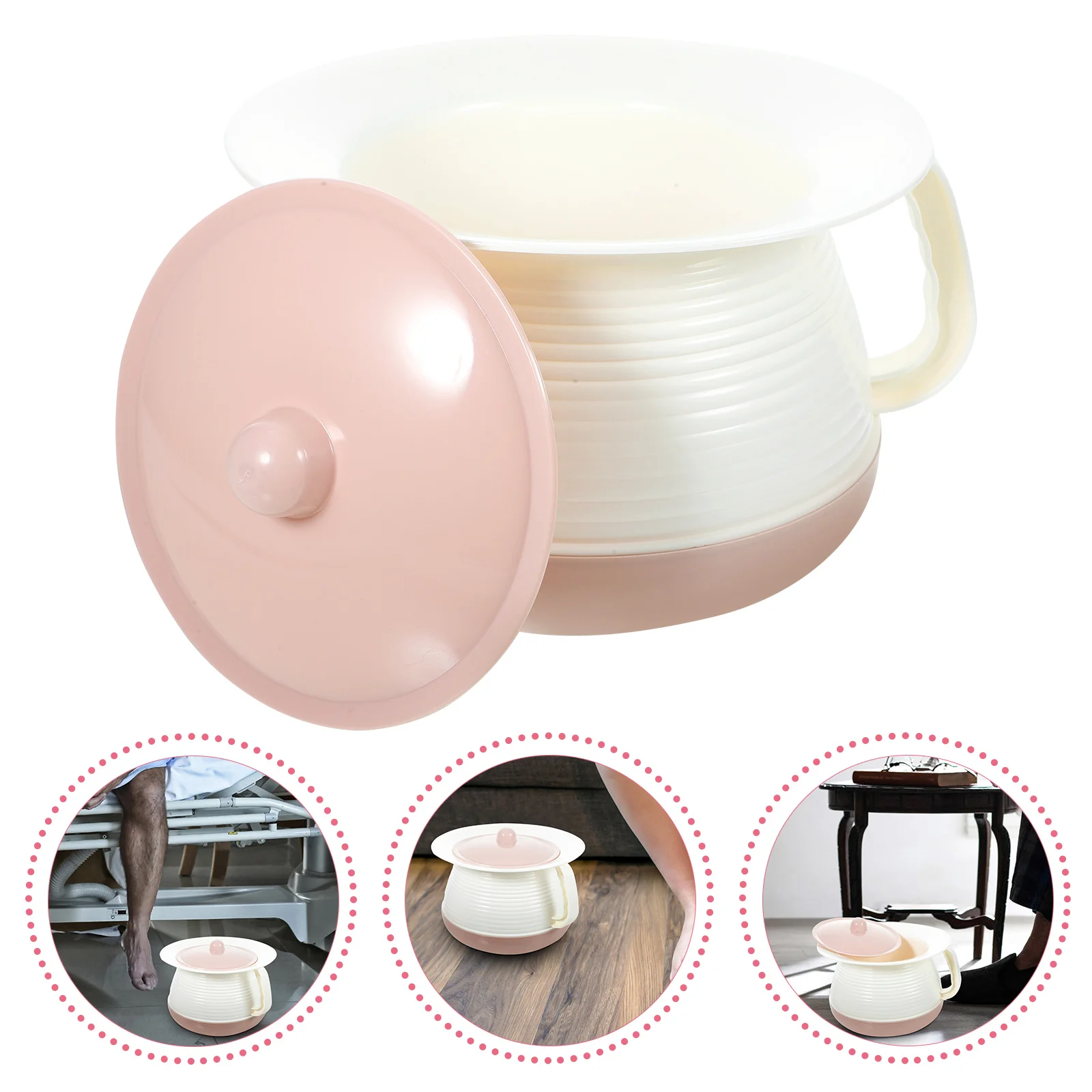 

Household Handheld Chamber Pot Fashion Child Elder Spittoon Children Bedpan Adult Urinal Toilet With Cover