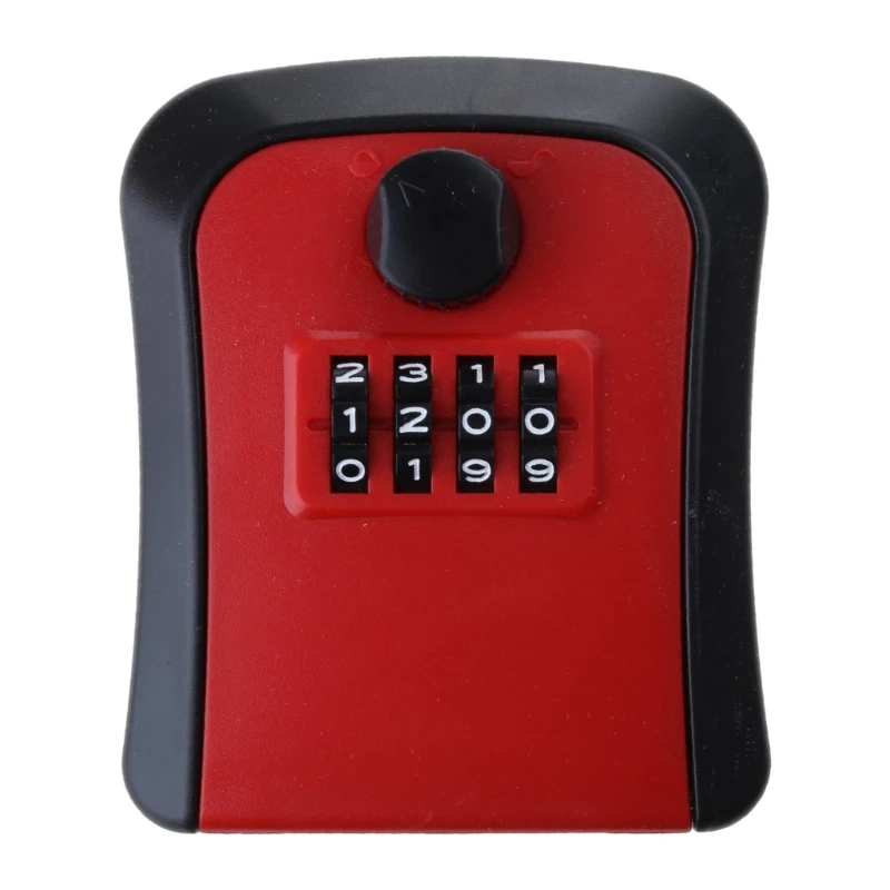 

Key Lock Box 4 Digit Combination Lockboxs Wall Mounted Key Safe Waterproof Outdoor Key Hider Box for Home Office Garage