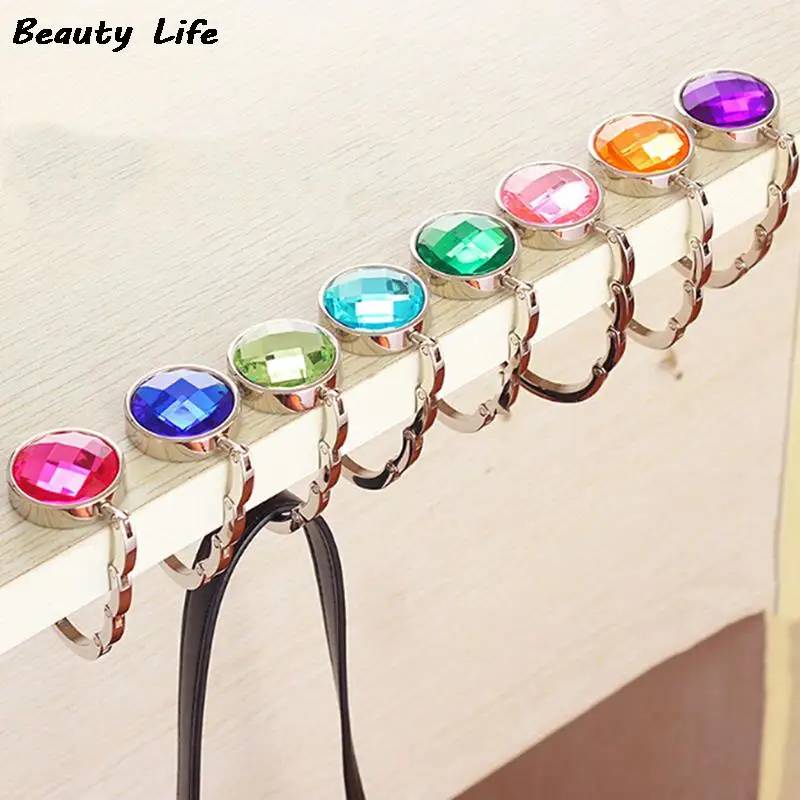 Foldable Purse Bag Hook Holder Portable Handbag Hook Portable Folding