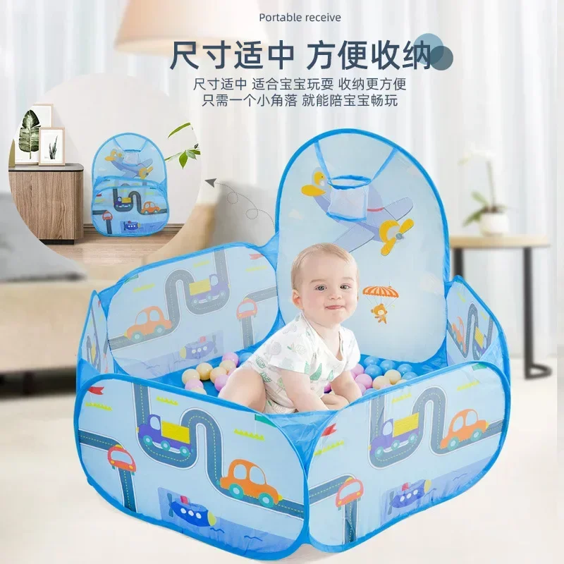 1.2M Ball Pool with Basket Children Toy Indoor Ocean Ball Pit Playpen Tent Outdoor Toys for Children Ballenbak Dropshipping Gift