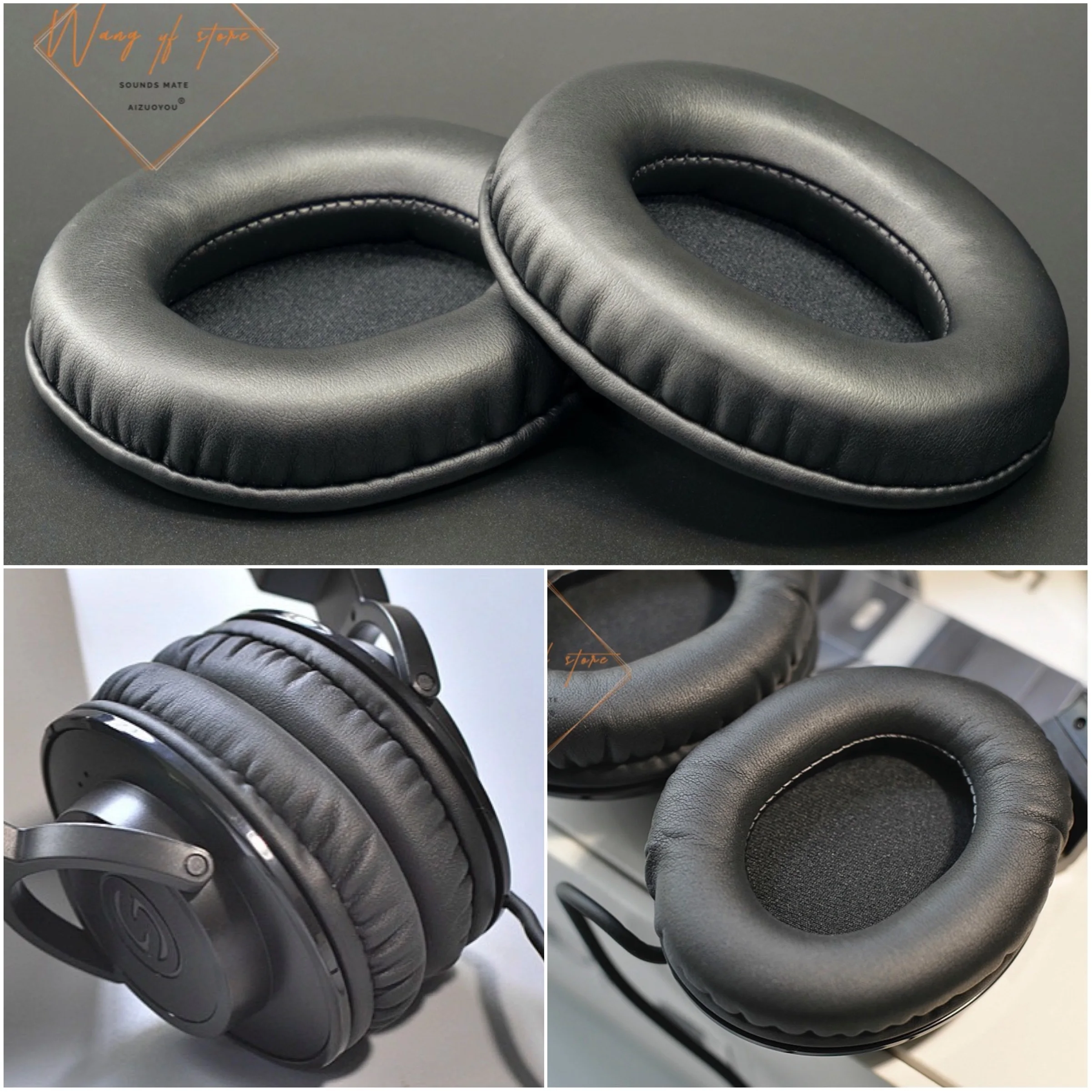 

Oval Ellipse Egg Shape Soft Leather Ear Pads Foam Cushion For Samson Z25 Z35 Z45 Z55 Headphone Perfect Quality Not Cheap Version