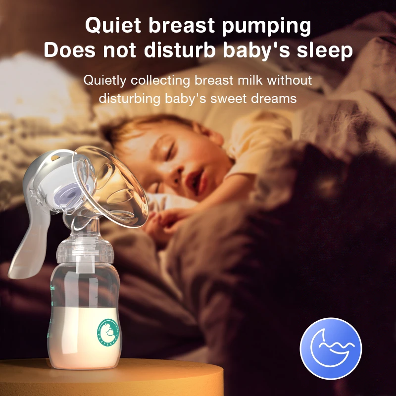 Dr.isla Breast Pump Baby Nipple Manual Suction Milk Pump Feeding Breasts Pumps Milk Bottle Sucking Postpartum Supplies BPA Free 5
