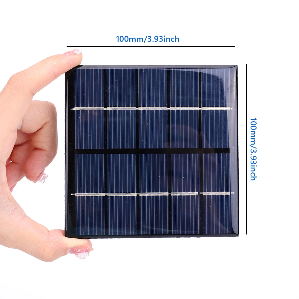 Polycrystalline Solar Panel Charger for 3.7V Batteries Outdoor Use