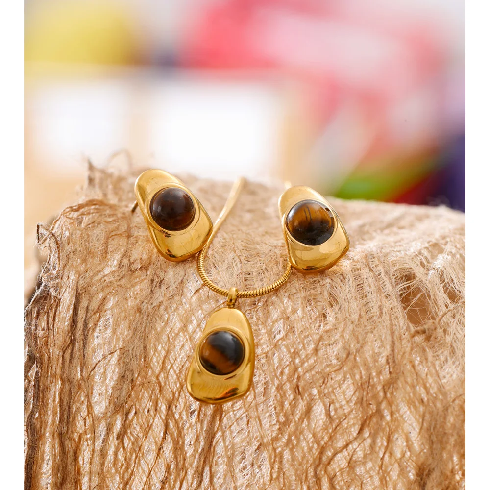 Yhpup Jewelry Necklace Earrings Women