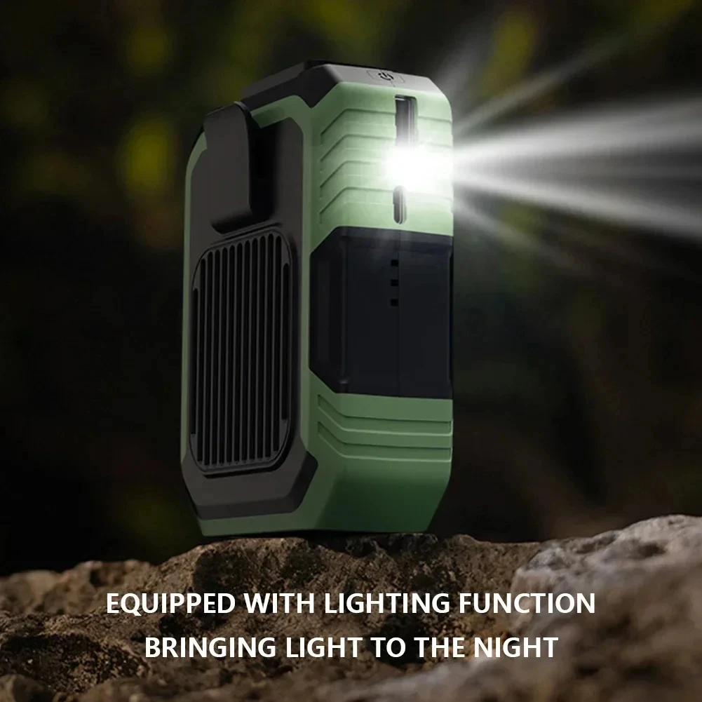 Xiaomi MIJIA 4000mAh Outdoor Hanging Neck Waist Clip Fan Wearable Portable Fans 3 Speed USB Rechargeable Emergency Mobile Power 3
