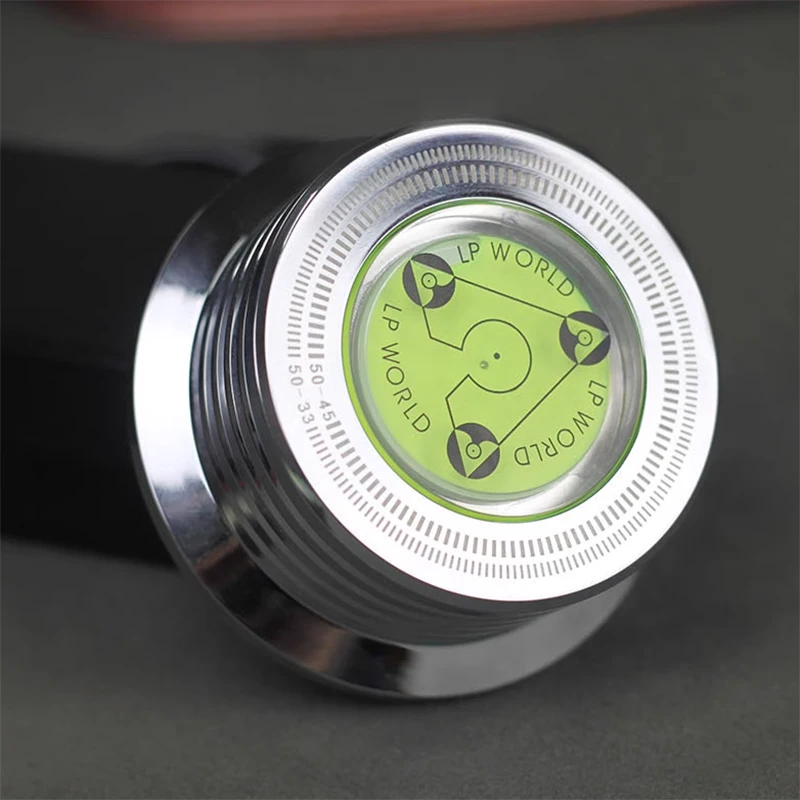 

Aluminum Alloy Weight Stabilizer For Hifi LP CD Disc Vinyl Record Player With Soft Protective Pad Gradienter And Speed Measure