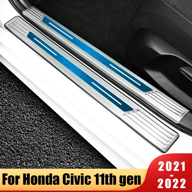 Stainless Door Sill Scuff Plate Pad Cover For Honda Civic 11th Gen 2021  2022 2023 Welcome Pedal Trim Car Styling Accessories - AliExpress