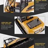 Huina 2.4G 1/14 RC Excavator Truck Track 15CH Charging Alloy RTR Shovel Car Kids Toys Construction Engineering Vehicle Boys Gift 4