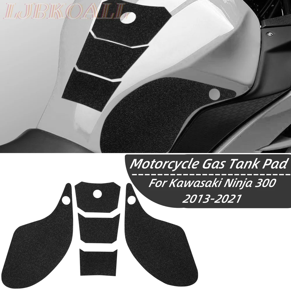 

Наклейки Ninja300 на коврик для бензобака, мотоциклетный комплект для защиты колена, Нескользящие наклейки на бак для Kawasaki Ninja 300 2013-2021