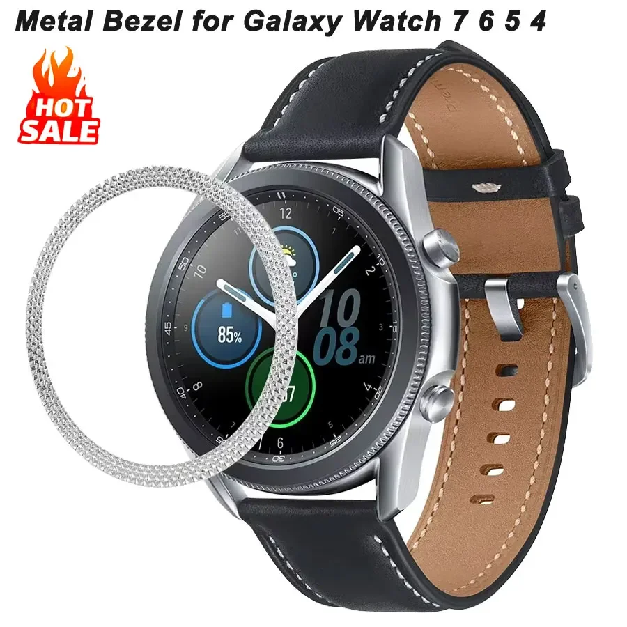 Premium Metal Bezel Cover Ring Bumper Adhesive Case