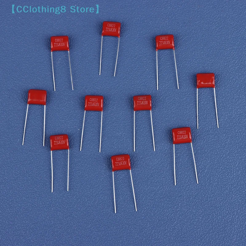 10Pcs Pro 223J 630V 22NF 0.022UF 커패시터 금속화 폴리프로필렌 기타 캡 CBB 일렉트릭 기타 베이스용 필름 캡【AliS8】