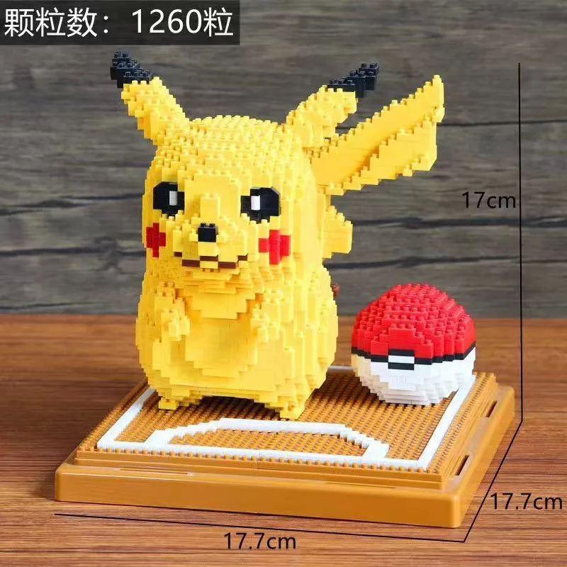 1092 Pcs Mega Pokémon Pikachu Running Collectors Mechanical Transmission  Puzzle Early Education Children's Toys Building Block - Blocks - AliExpress