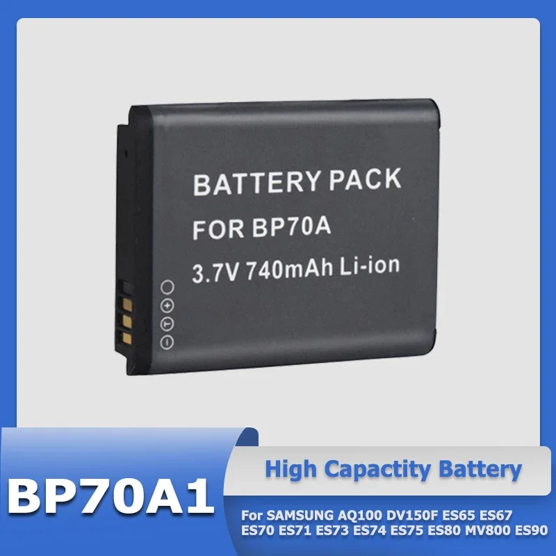 Xdou Bp70A Bp-70A Sostituire La Batteria Per Samsung Aq100 Dv150F Es65 Es67 Es70 Es71 Es73 Es74 Es75 Es80 Mv800 Es90