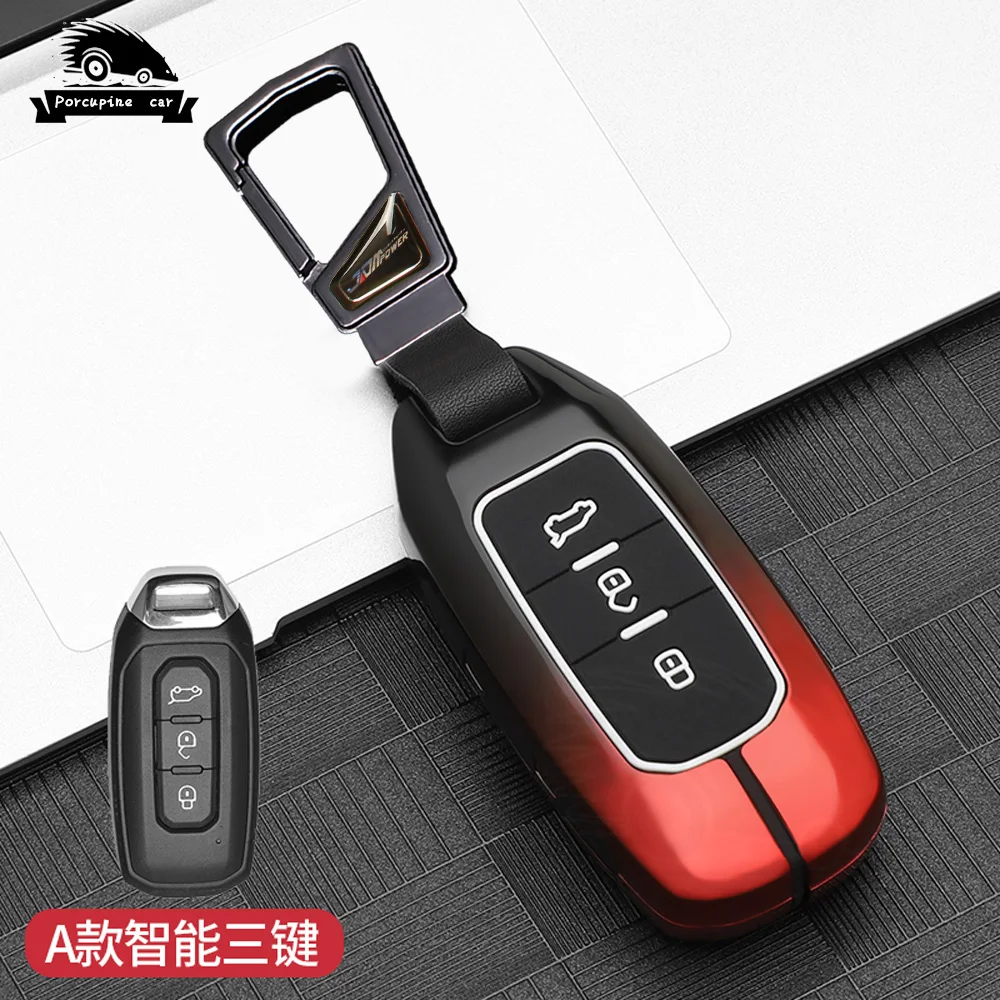 

Fashion Zinc Alloy Car Key Case for Ford Territory EV Smart Remote Key Cover Shell Holder Protector Auto Styling Accessories