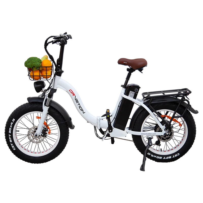 Bicicletta Elettrica Pieghevole Muslimrimovibile Samsung Batteria 20 Pollici Pneumatico Bici Elettrica City Commuter Ebike Da Donna Con Cestino