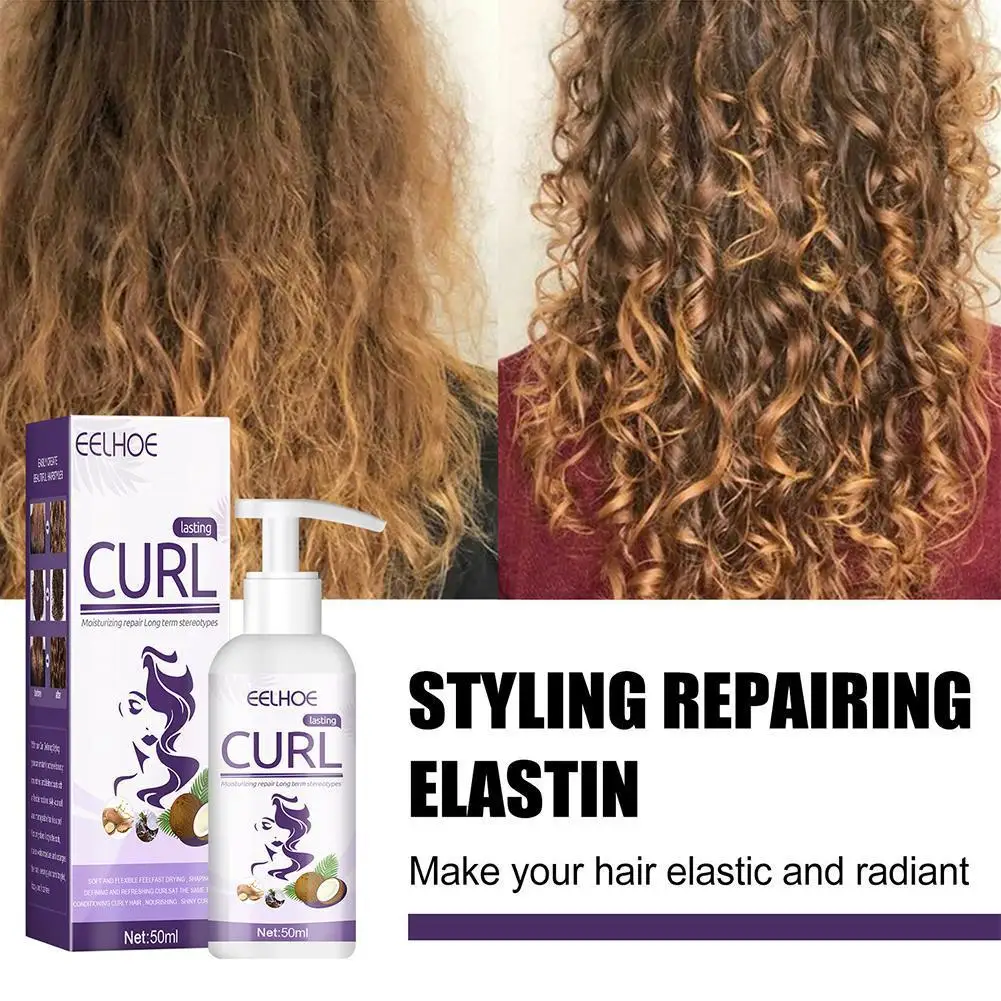 50ml Curl Boost Defining Cream Hair Booster Products Instant Effect Drying Frizz Control Hair