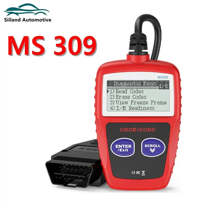 

Новый инструмент для диагностики автомобиля MS309 OBD2 сканер считыватель кодов автомобиля MS 309 OBD 2 Автомобильный диагностический двигатель лучше, чем ELM327