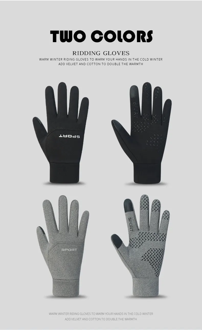 Description Picture 3 of itemFootball Gloves Waterproof Thermal Grip Outfield Cycling Player Bicycle Field Bike Sports Sports Outdoor guantes moto