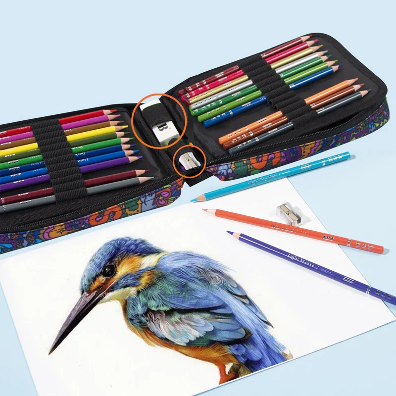 Lápices de colores profesionales para la escuela, lápices de acuarela para  dibujar bocetos, material de arte para estudiantes, 36/48/72 unidades -  AliExpress