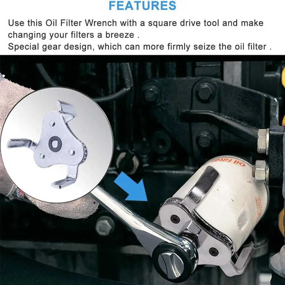 Universal Öl Filter Schlüssel Einstellbare Installieren Uninstallation Entfernung Schlüssel Reparatur Werkzeug Auto Reparatur Werkzeuge Entfernung Werkzeug – Detail 7