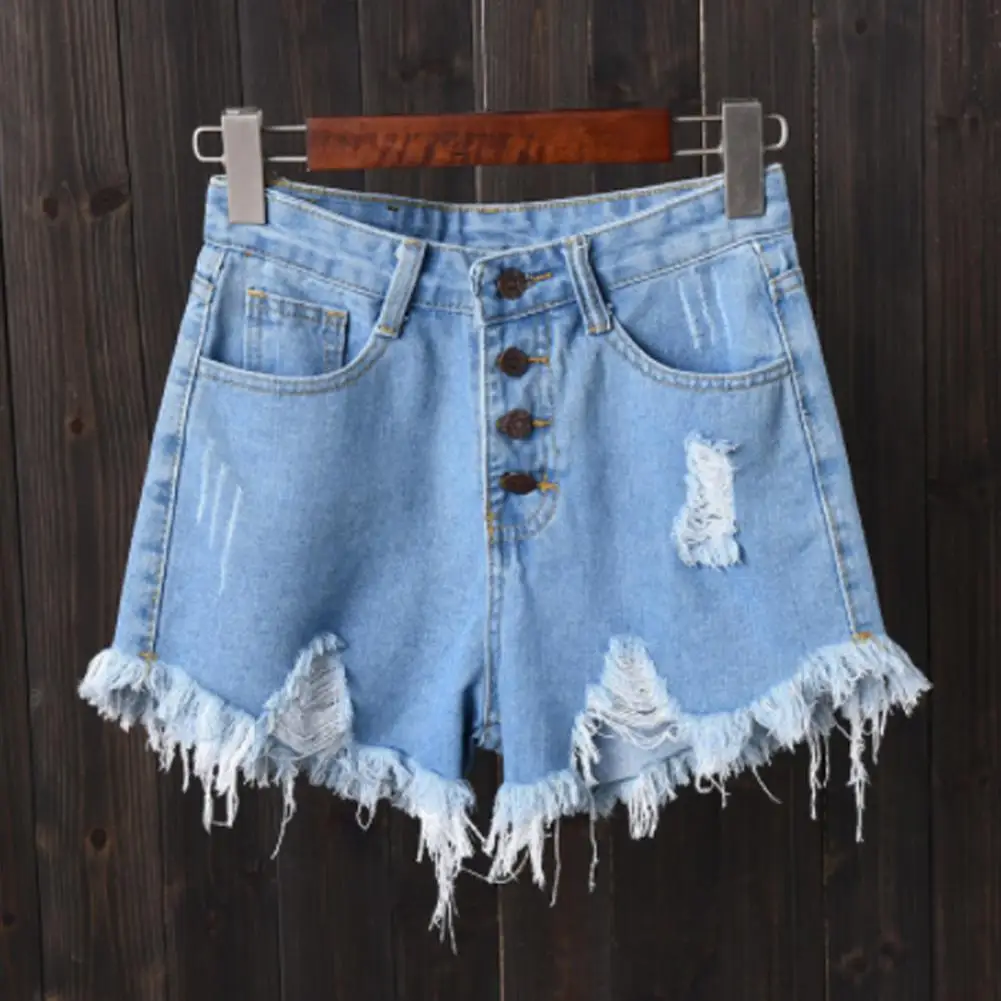 

Casual High Waist Denim Shorts Women Summer Sexy Hole Short Jeans Chic Hot Ladies Harajuku Bottom Loose Shorts Female Pants 2023