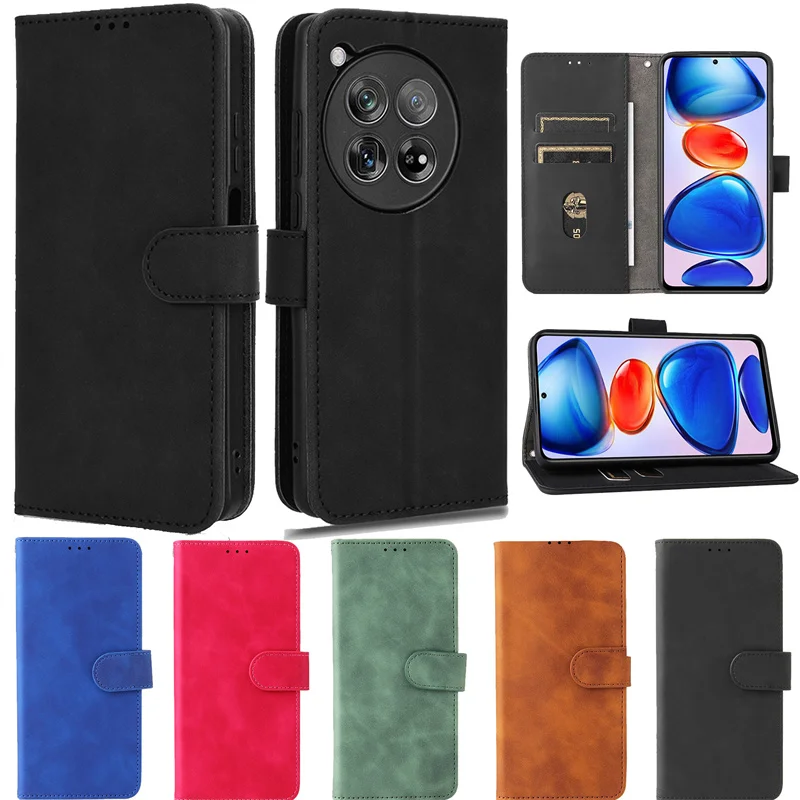 OnePlus 12 1 + 12 PJD110 케이스, OnePlus 12 Oneplus12 휴대폰 커버 마그네틱 지갑 홀스터 코크, 여성 남성 가방 카카사