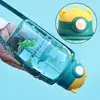 650ml Cute Kids Water Bottle with Straw Free BPA Leakproof Outdoor Portable Children's Cups School Water Bottle for Children 5
