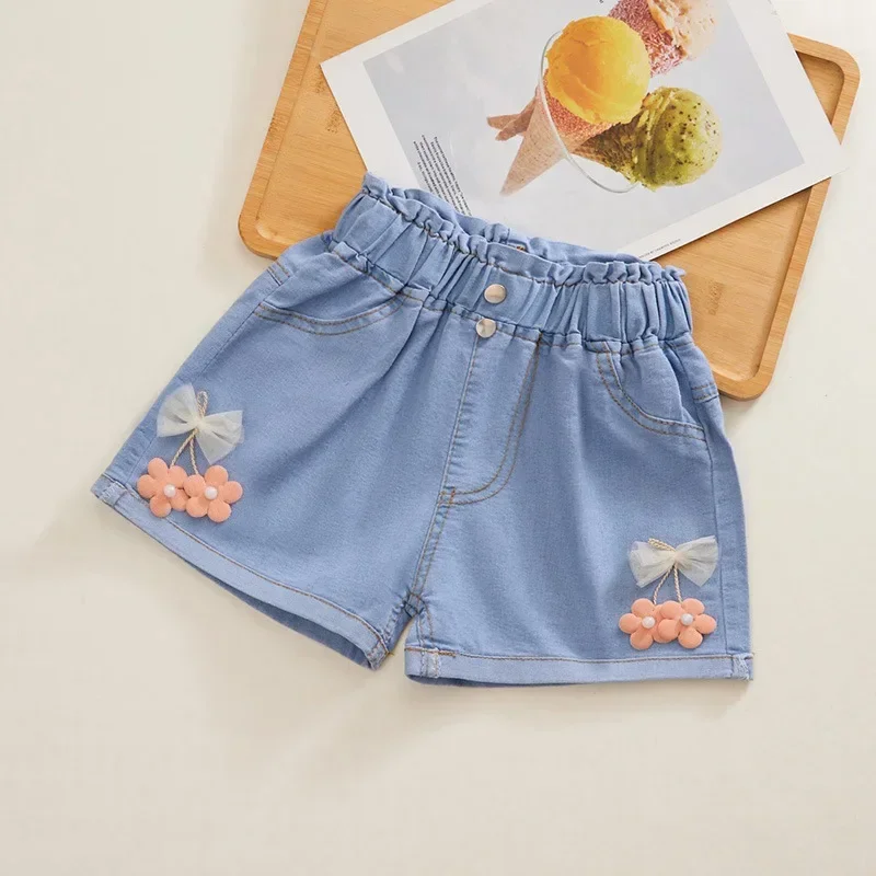 Kids Summer Denim Shorts Pants For Girls Infant Bottoms