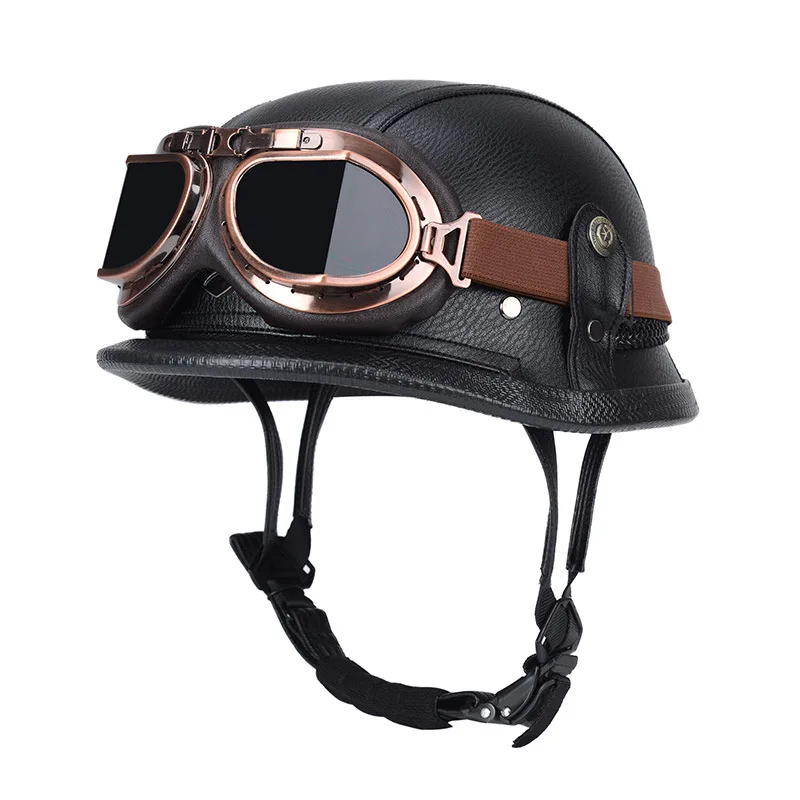 Dot Casco Moto Certificazione Casco Moto Uomo Donna Mezzo Casco Hd Lens Casco Four Seasons Riding Scooter Capacetes