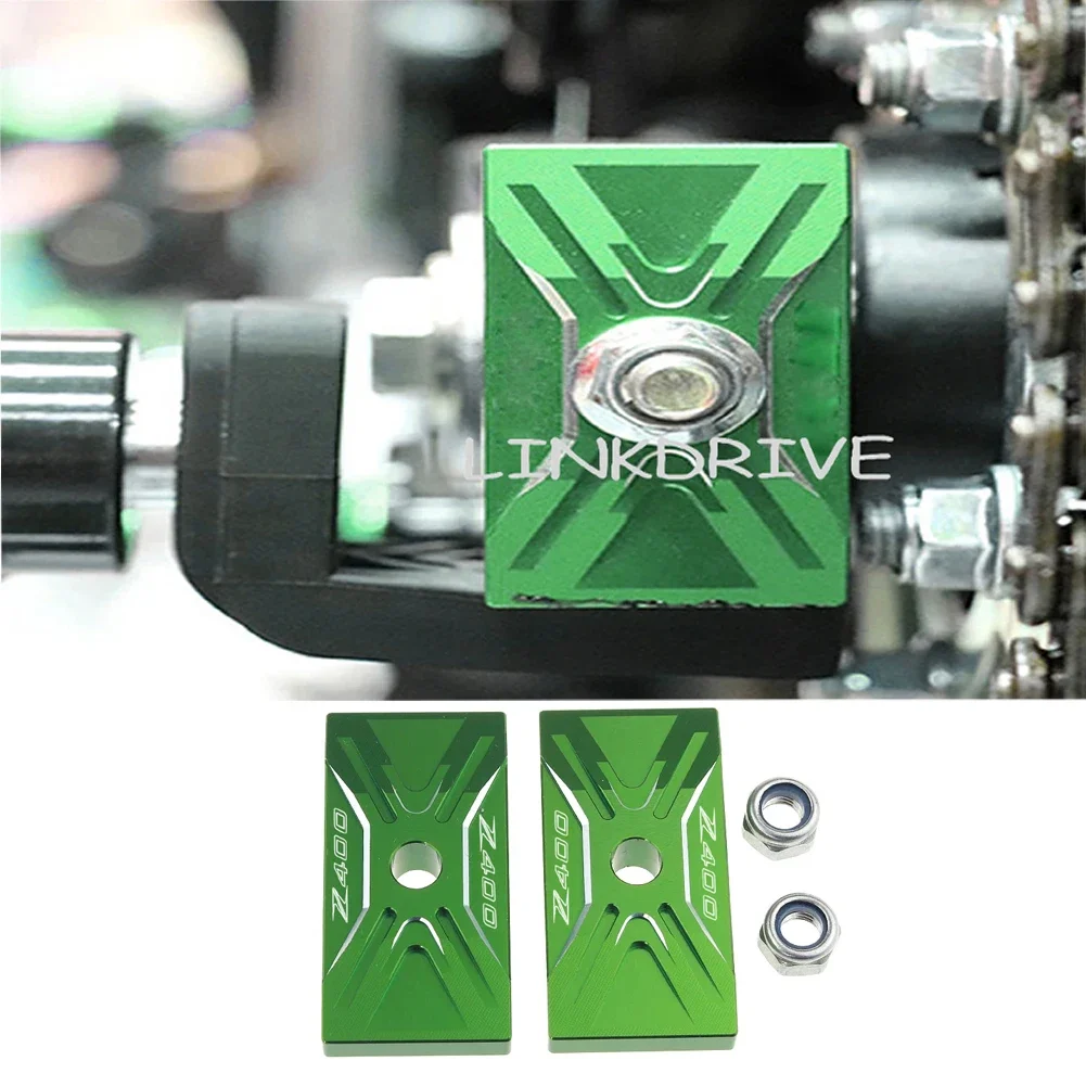 

For KAWASAKI Z400 2018-2022 Chain Adjuster Swingarm End Cap Motorcycle CNC Accessories