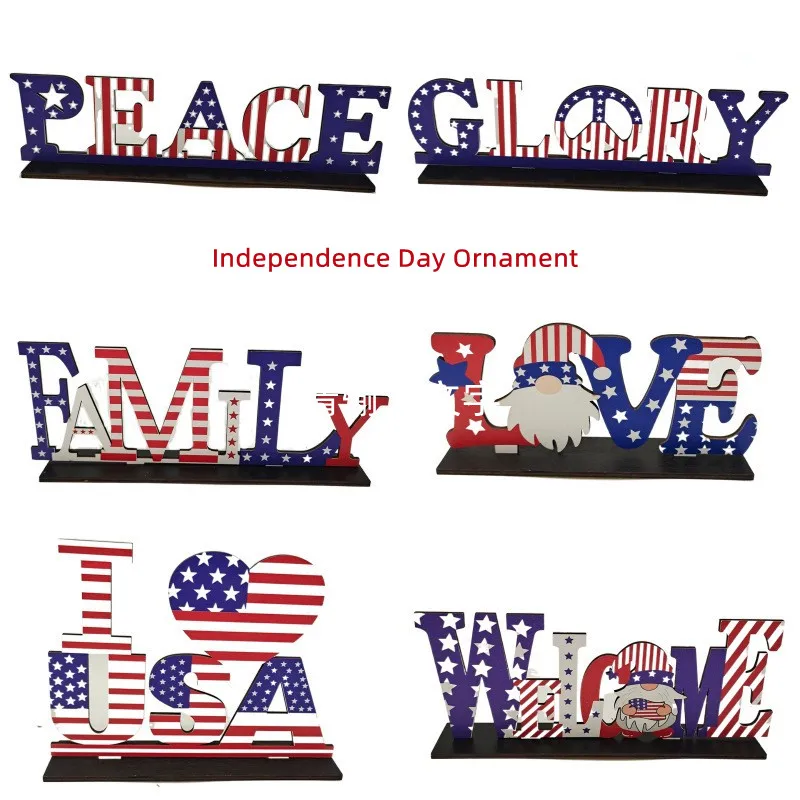 

Wooden Crafts American Independence Day Listing USA Flag Door Decoration Holiday Home Decoration Creative Wood Works