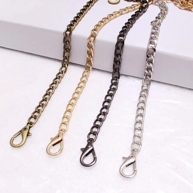 metal chain for purse chain shoulder strap Black Chain Bag Strap