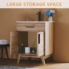 24.5" Bathroom Vanity with Sink Combo, Mid-Century Modern Small Single Bathroom Cabinet Set, Integrated Sink, Soft Closing Doors 4