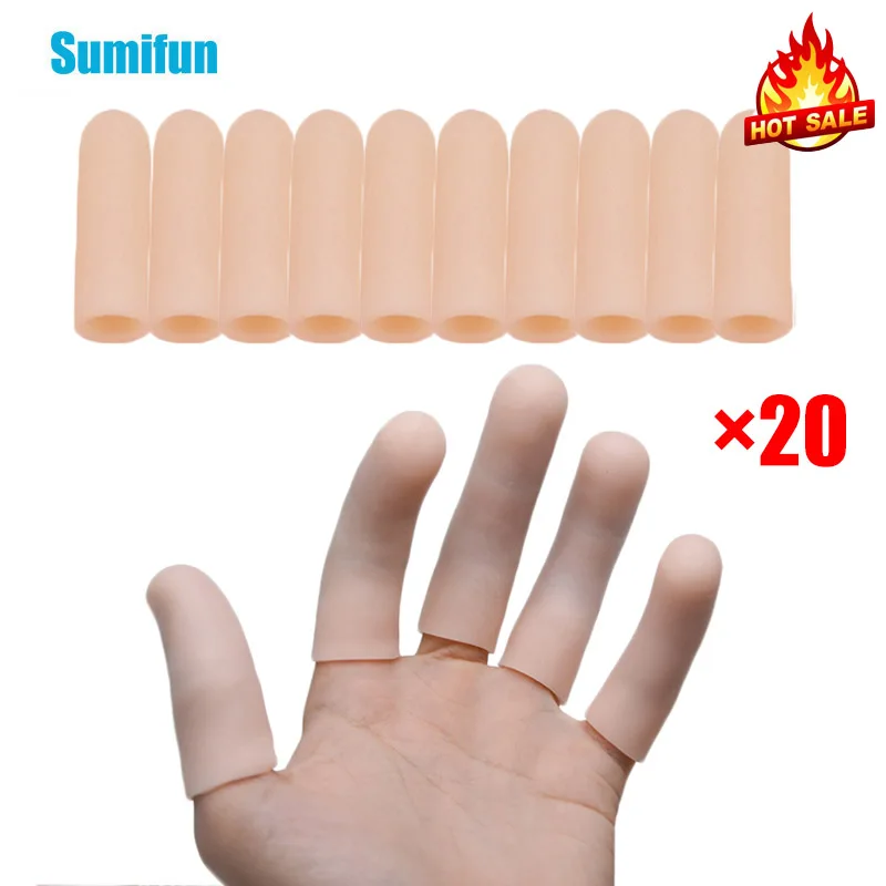 4/6/10/20Pcs Silicone Gel Tubes Finger Protective Case Toe Separators Foot Corn Blister Protector Pain Relief Sleeve Care Tool 1 set finger toe protector silicone gel tubes corn blister protect pain relief sleeve cover fingers separators foot care tool