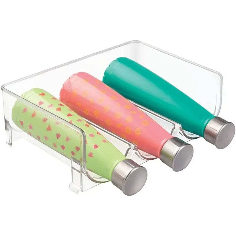 1Pack Refrigerator Organizer Kitchen Bottle Storage Rack Stackable Wine Holder Bottles Display Shelf Fridge 3