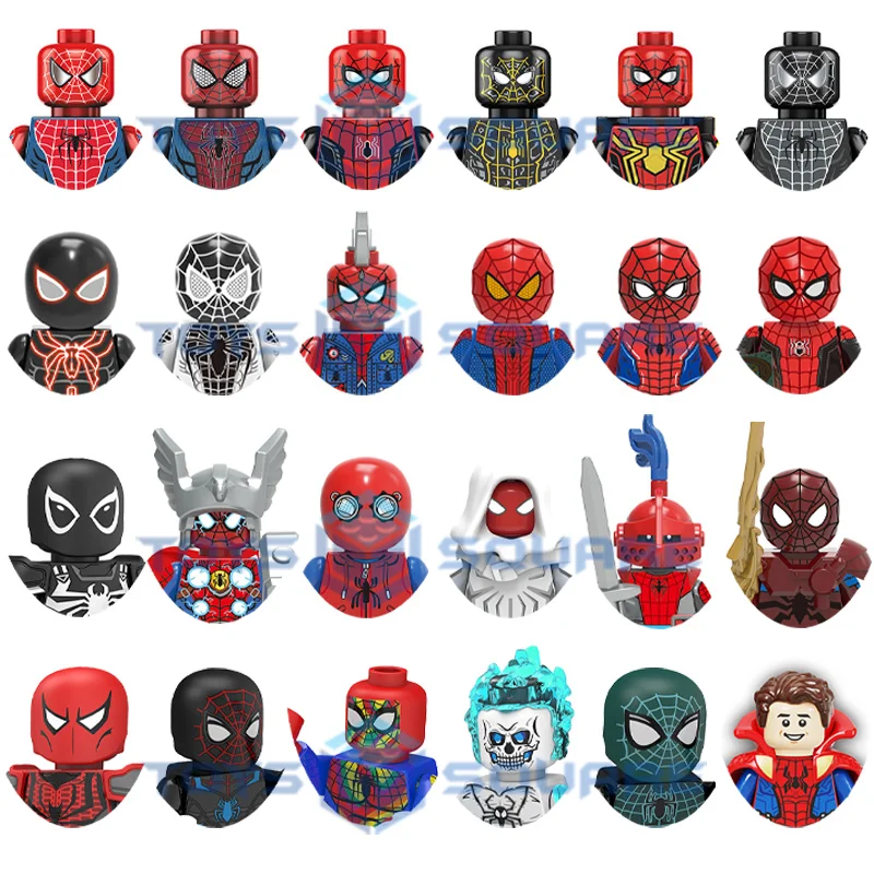 The Ultimate Evil Spider Man Ham Noir Gwen Stacy Agent Venom Майлс Моралес строительные блоки кубики набор
