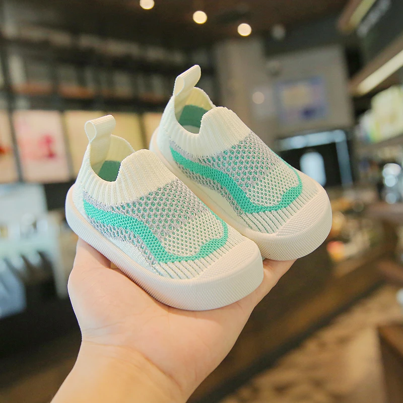 2024 New Baby Shoes Spring Summer Mesh Breathable Non-Slip Toddler Kids First Walkers Lightweight Slip-on Casual Sport Shoes 3