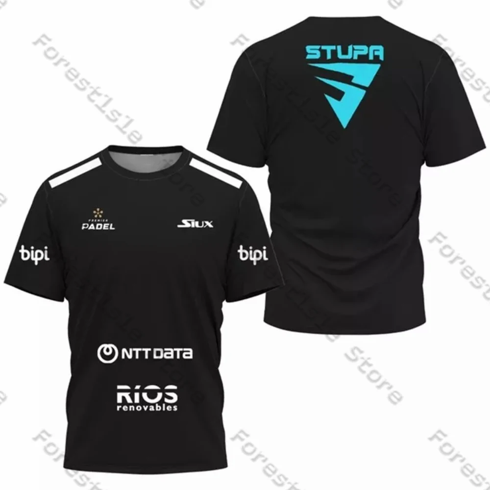 Sports Clothes Siux Stupa Padel Tennis Sportswear Badminton Training Suit Men's T-Shirt Casual O-Neck Short Sleeve Sports Top Adult Child Size