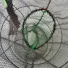 1Pcs Collapsible Steel Wire Nylon Net Fish Cage Mesh Fine Trap For Crab Shrimp And Crayfish Fishing Tackle Outdoor Enthusiasts 4