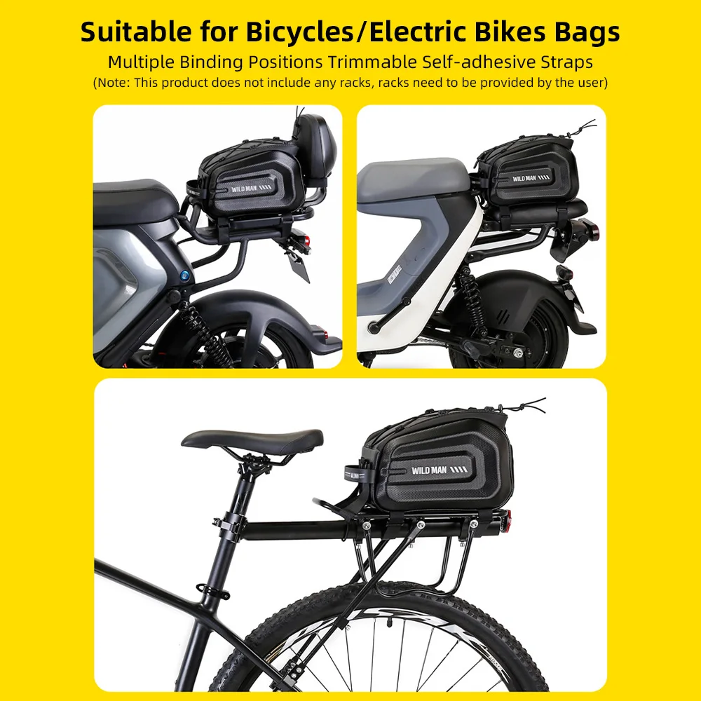 Fahrradtasche, Mehrzweck-Design, Mountainbike, E-Bike, Batterietasche, Gepäckträger, Aufbewahrung, Fahrrad-Kofferraumtasche für Fahrräder, E-Bikes – Detail 11