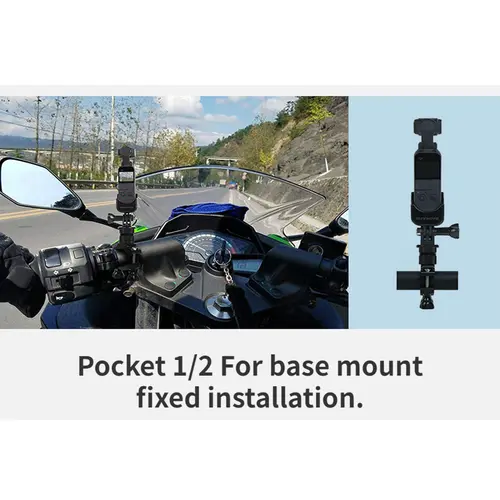 Motorcycle Clip Handle Holder Base with Frame Adapter for DJI Osmo Pocket 3 /Pocket 1/2 Gopro Action Camera Gimbal Accessories - Image 4
