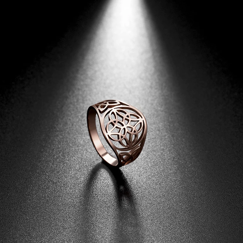 Hexerei Hexenknoten Damen Ring Vintage Wicca Edelstahl Ring Amulett Schutz Paar Schmuck Hochzeitsgeschenke 2023 Neu – Detail 11