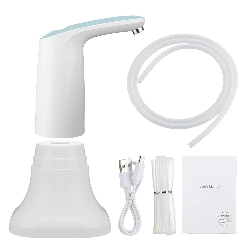 Distributore Acqua Automatico Portatile USB - Pompa Elettrica 1200 MAh Con Due Adattatori Per Bottiglie, Per Casa E Campeggio