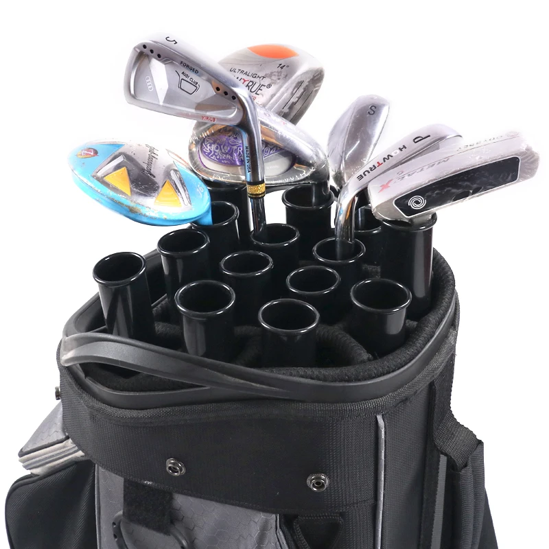 Golf Club protection Tube 14 PCS Black Plastic Suitable For All Clubs Golf Bag Tubes