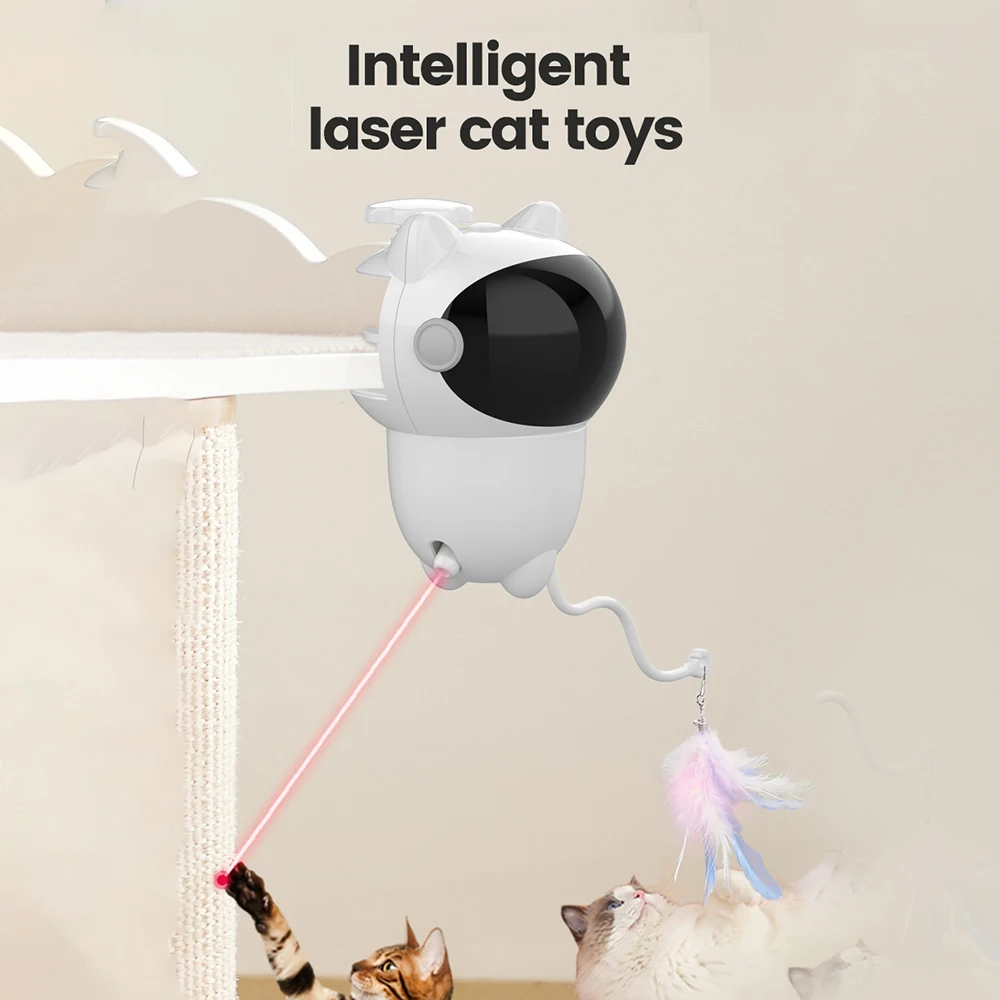 

Automatic Cat Toys Teasing Interactive Smart Laser Cat Toys Pet LED Indoor Toys for cats Electronic Pet USB Charge For Dog