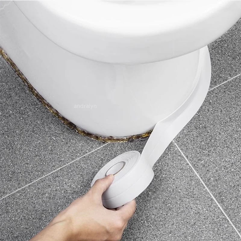 Sealing Tape PVC Waterproof Bathroom Toilet Caulk Kitchen Sink Countertop Mildew Fouling Proof Self Adhesive Strip