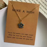 Korean Fashion Choker Necklace for Women Girl Colorful Flower Design Pendant Necklace Cute Romantic Neck Jewelry Wholesale - Image 5