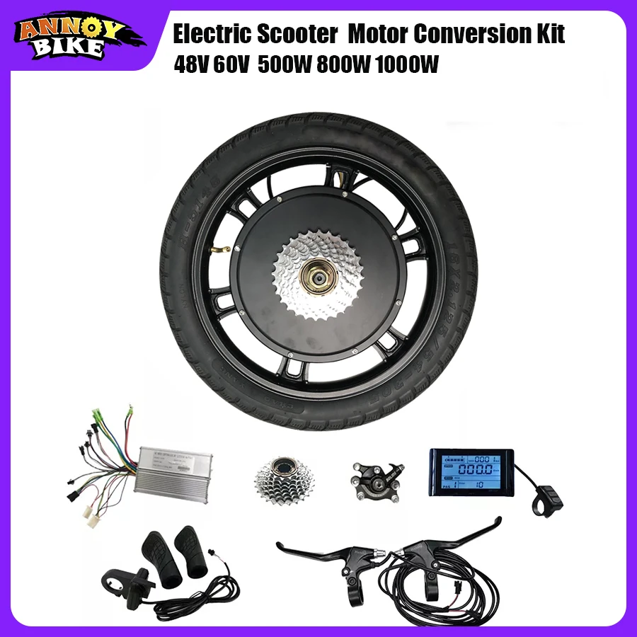16InchElectricScooterHubMotorConversionKit48V60V500W800W
