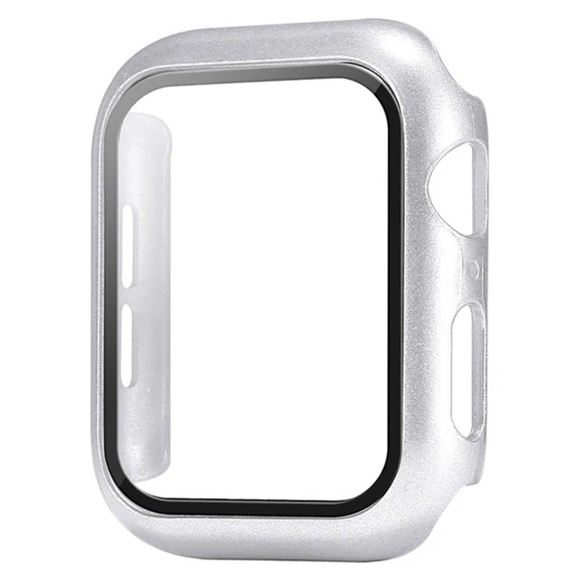 Durable Glass Screen Protector & Protective Bumper Case for Apple Watch Accessories